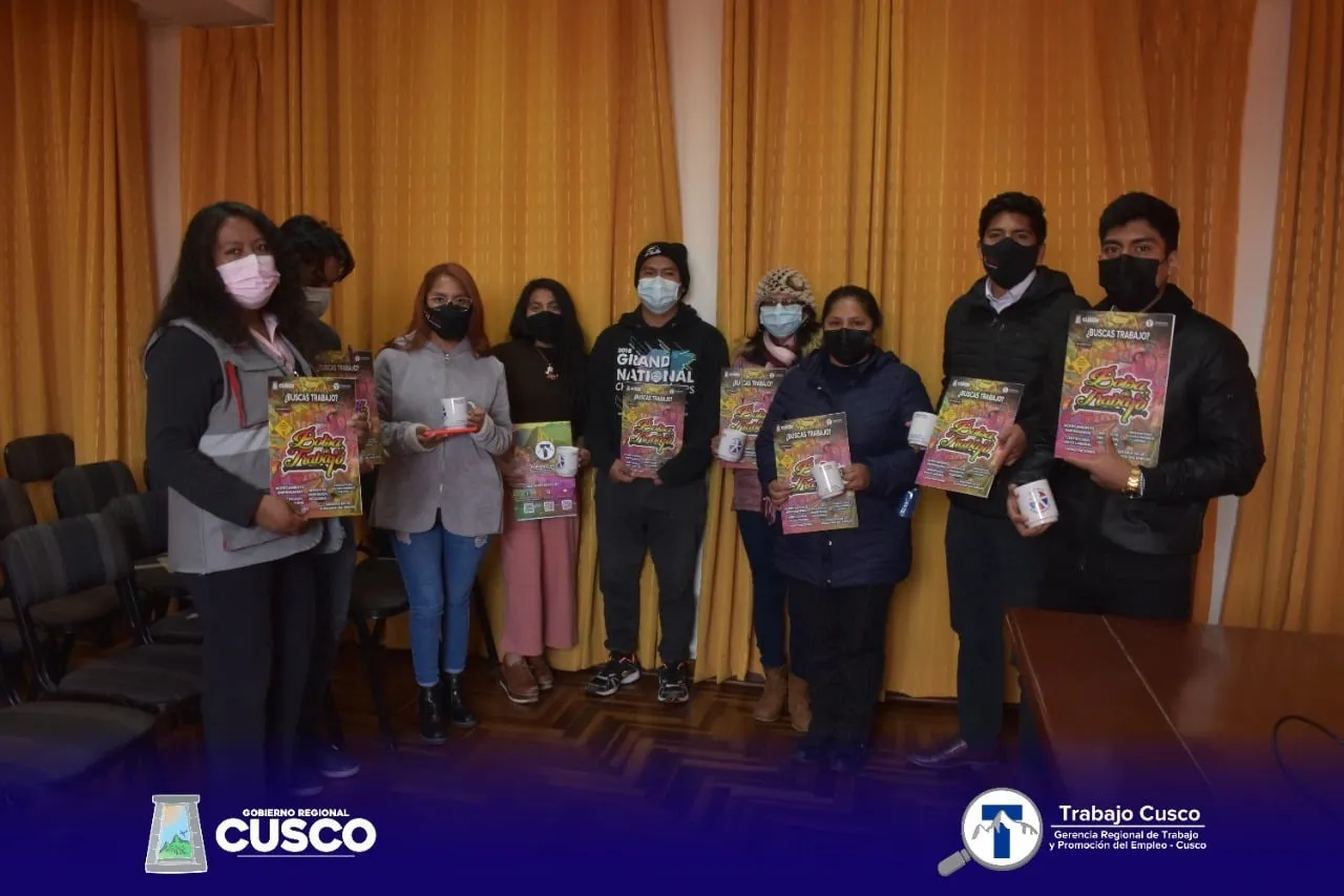 Participantes del taller Diseño web para emprendedores organizado con la Gerencia Regional de Trabajo del Cusco